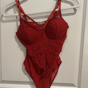 Orange Medium Mesh/Lace Body suit